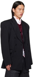 VETEMENTS Black Peaked Lapel Blazer