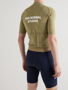 Pas Normal Studios - Essential Logo-Print Cycling Jersey - Green