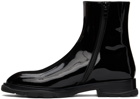 Alexander McQueen Black Slim Tread Boots