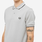 Fred Perry Authentic Men's Slim Fit Twin Tipped Polo Shirt in Concrete