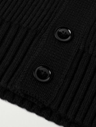 TOM FORD - Ribbed Wool and Cashmere-Blend Cardigan - Black