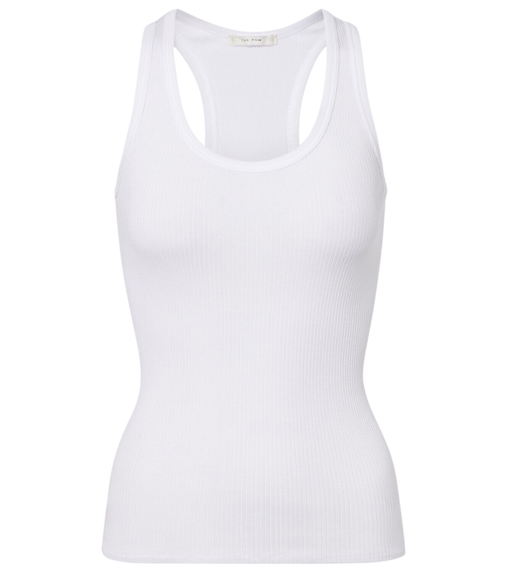Photo: The Row Cendrea ribbed-knit cotton tank top