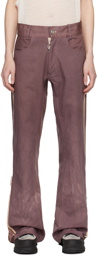 Charlie Constantinou Brown Simplified Zip Jeans