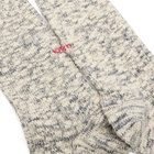 RoToTo Organic Cotton Slub Crew Sock in Navy