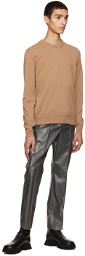N.Hoolywood Gray Faux-Leather Pants