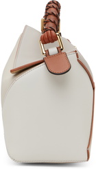 Loewe Taupe & Off-White Small Puzzle Edge Shoulder Bag