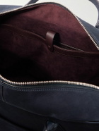 Métier - Closer All Day Leather-Trimmed Nubuck Briefcase