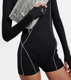 Balenciaga Logo zip-up bodysuit