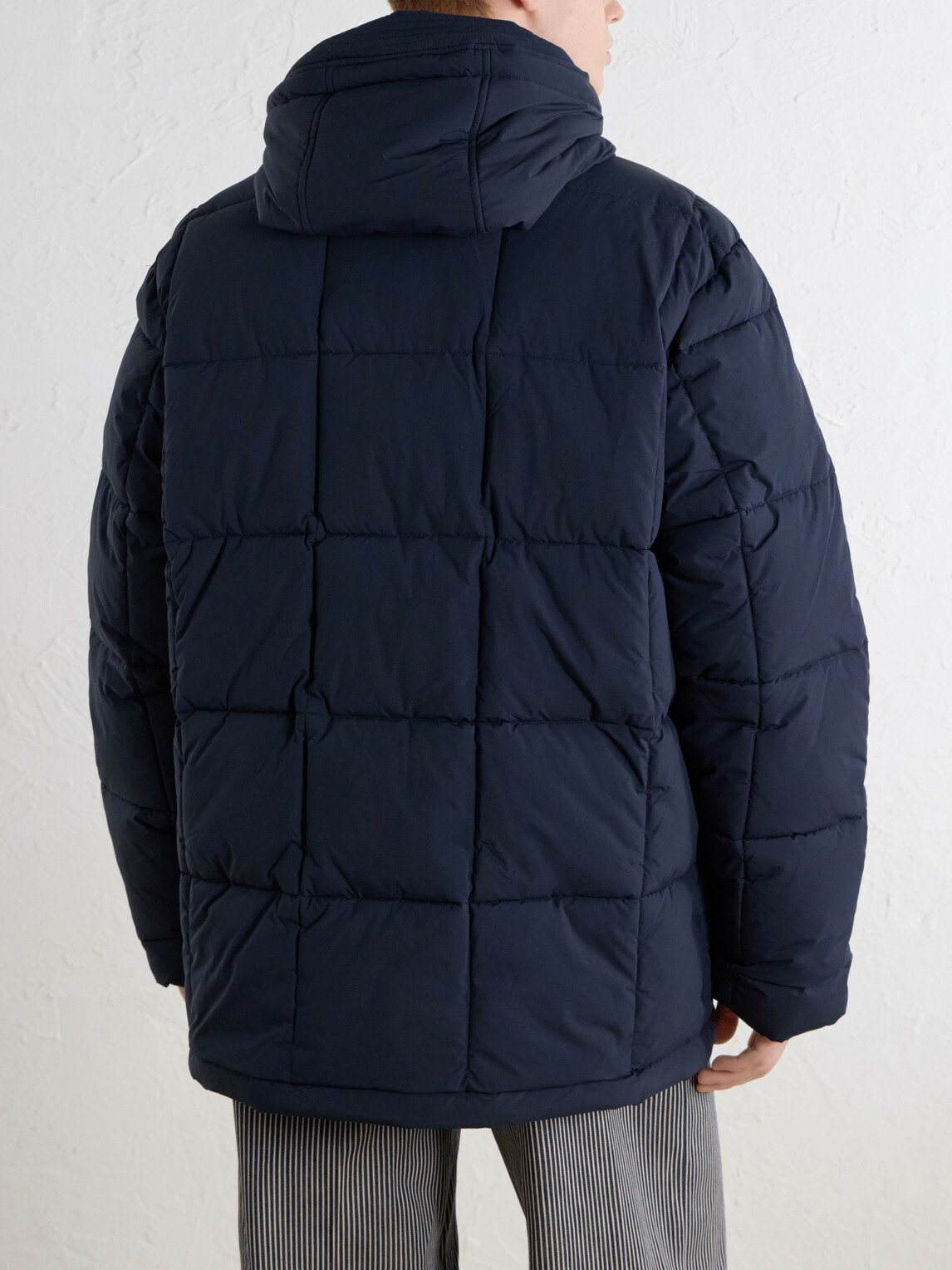 A.P.C. - Joshua Hooded Quilted Shell Down Jacket - Blue
