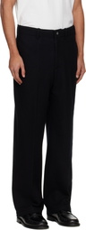 Lady White Co. Black Crater Wool Trousers