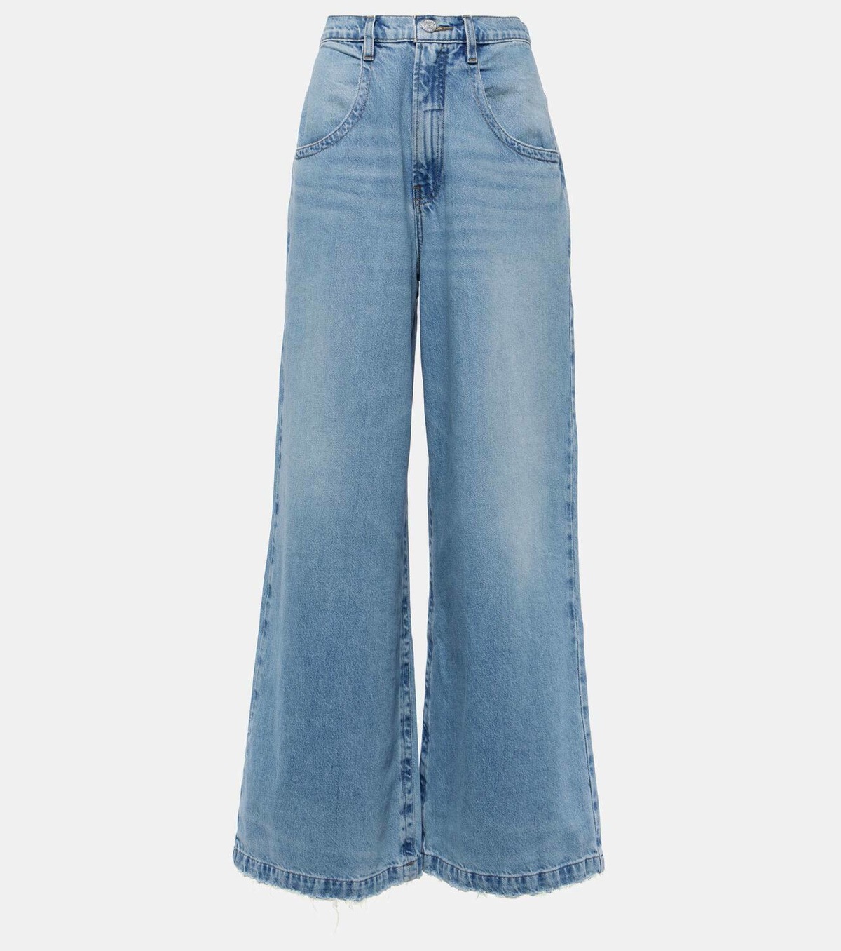 Frame The Skater high-rise wide-leg jeans Frame Denim Frame The Skater high-rise wide-leg jeans Frame Denim