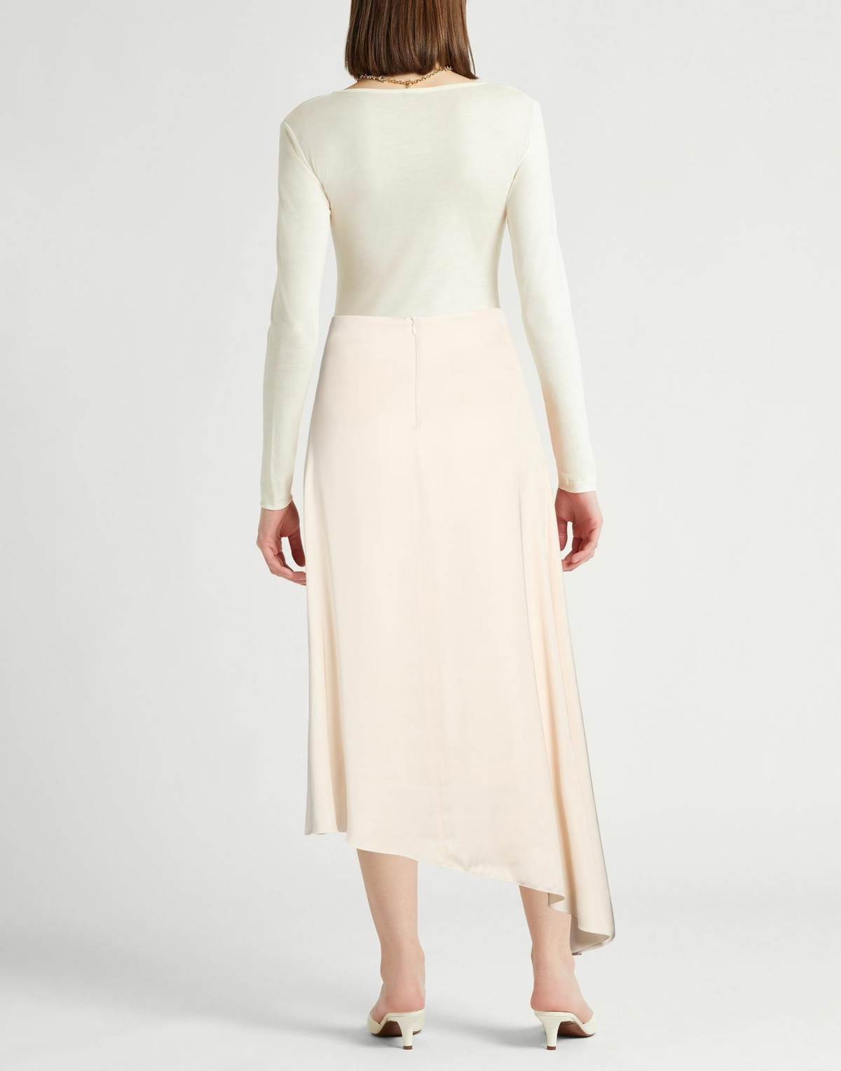 Peserico Womens Midi skirt Ivory