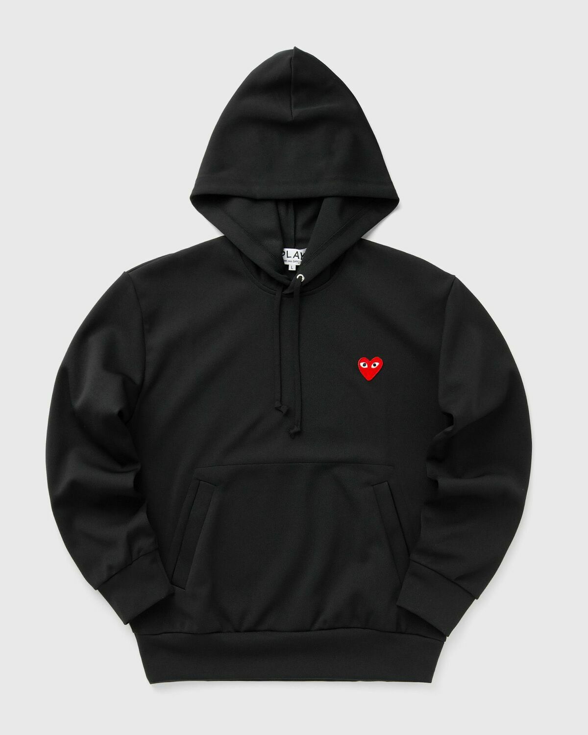 Comme Des Garçons Play Sweatshirt Red Emblem Knit Black Hoodies