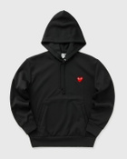 Comme Des Garçons Play Sweatshirt Red Emblem Knit Black Hoodies