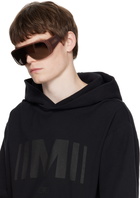 MM6 Maison Margiela Brown Mask Sunglasses