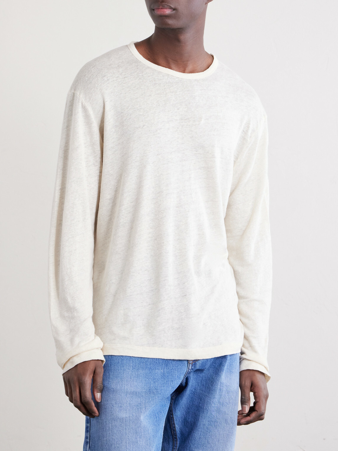 Hartford - Linen-Jersey T-Shirt - Neutrals