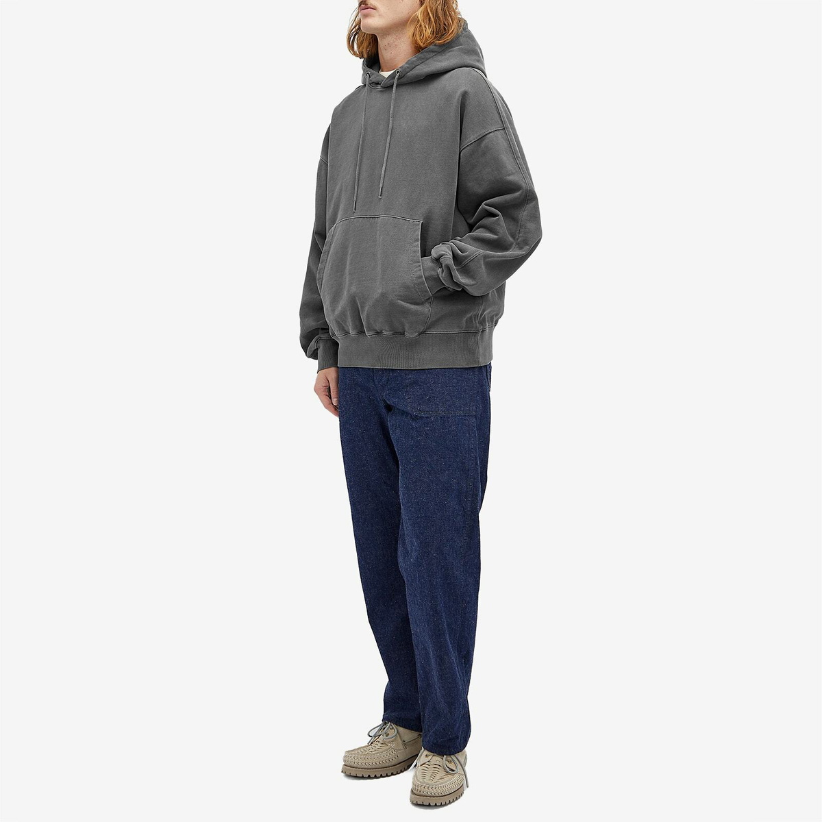 FrizmWORKS Men's OG Vintage Popover Hoodie in Charcoal