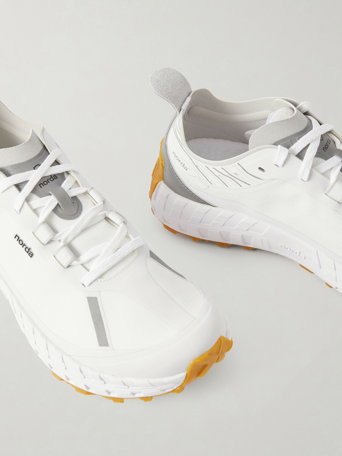 norda - 001A Rubber-Trimmed Dyneema® Running Sneakers - White