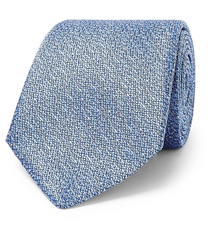 Photo: Canali - 8cm Silk-Jacquard Tie - Men - Blue