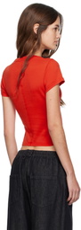 Eckhaus Latta Red Lapped Baby T-shirt
