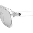 Moncler Men's ML0086 Sunglasses in Crystal/Mirror