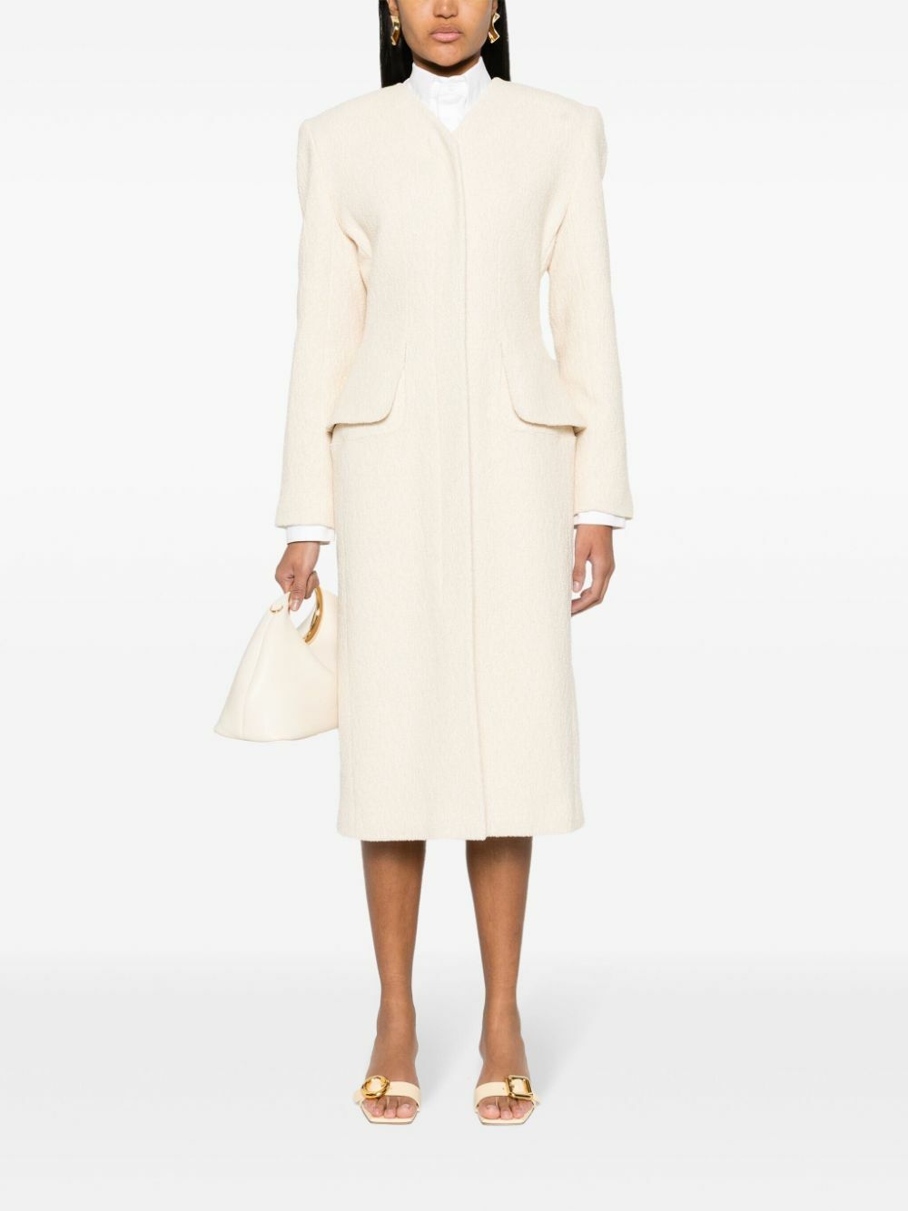 コート JACQUEMUS COATS Jacquemus Neutral Le Manteau Cubo Coat Jacquemus