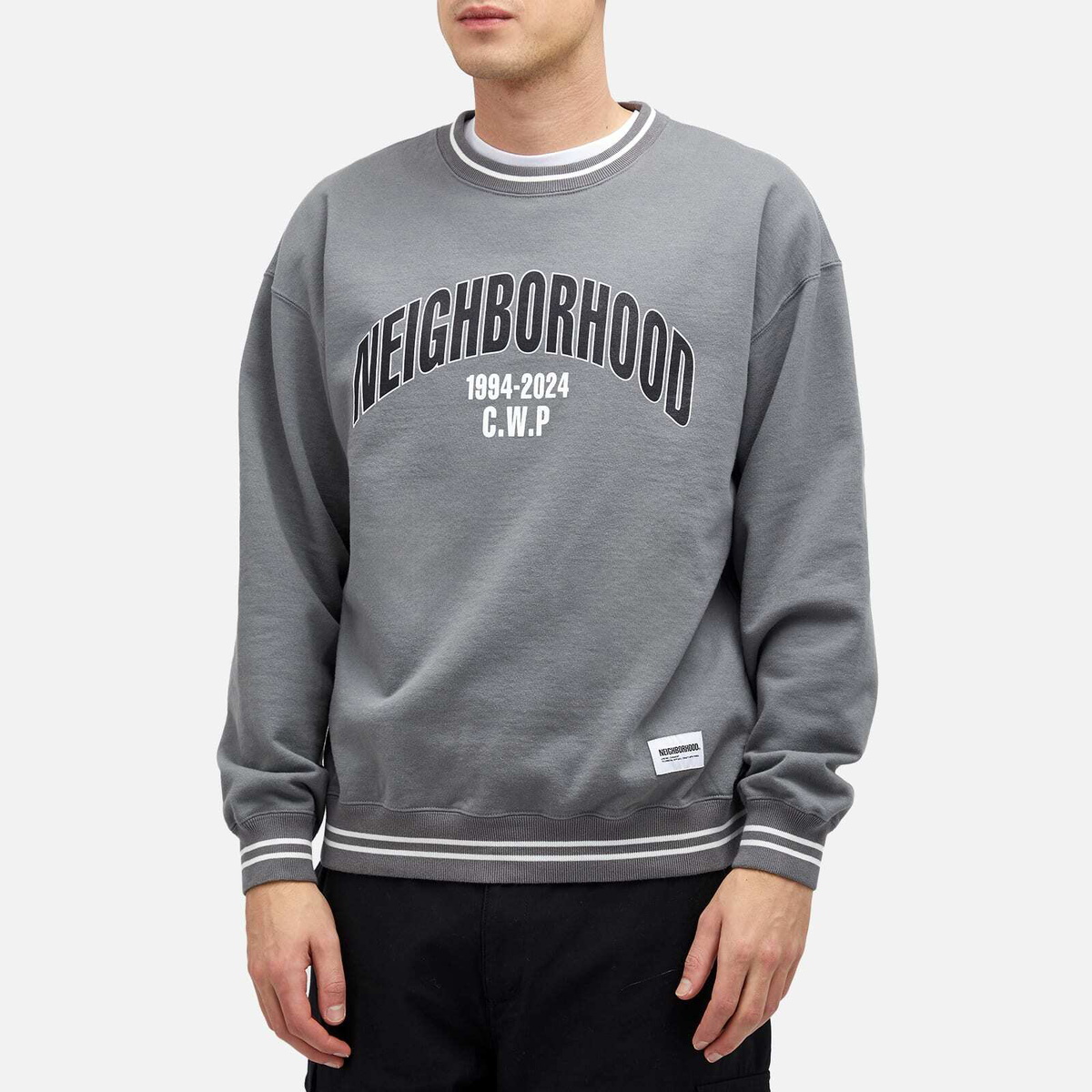 Neighborhood Men's College Sweatshirt in Grey Neighborhood