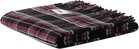 Tekla Black & Red Fringed Blanket