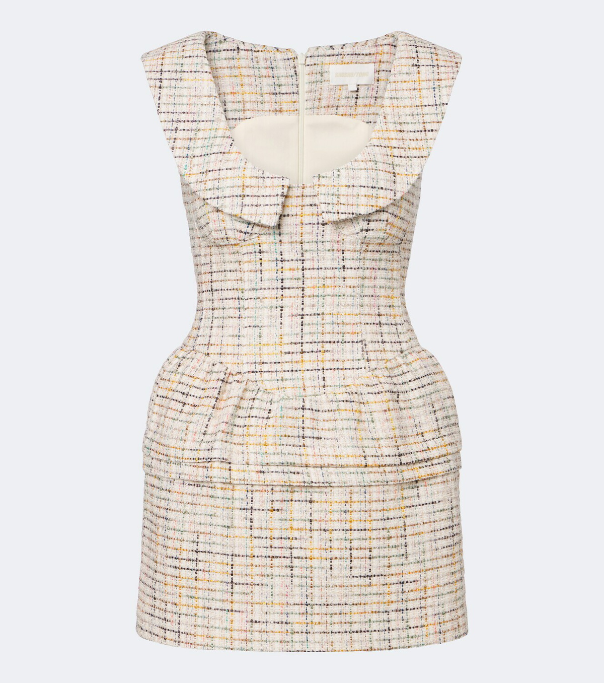 Shushu/Tong Cotton-blend tweed minidress