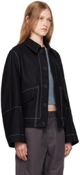 Henrik Vibskov Black Dusk Wool Jacket