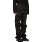 Jil Sander Black Turn Up Cuff Trousers