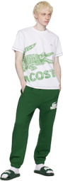 Lacoste Green Croco Dualiste Slides