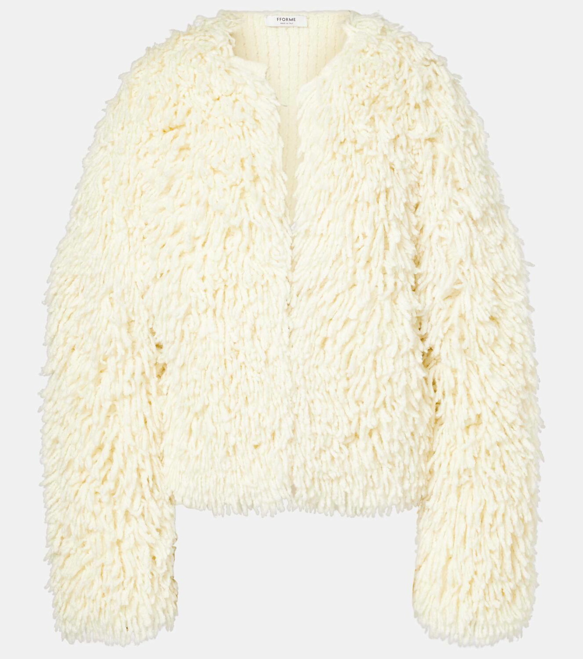 Fforme Van fringed wool-blend jacket