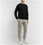 Secondskin - Slim-Fit Tapered Mélange Loopback Cotton-Jersey Sweatpants - Gray