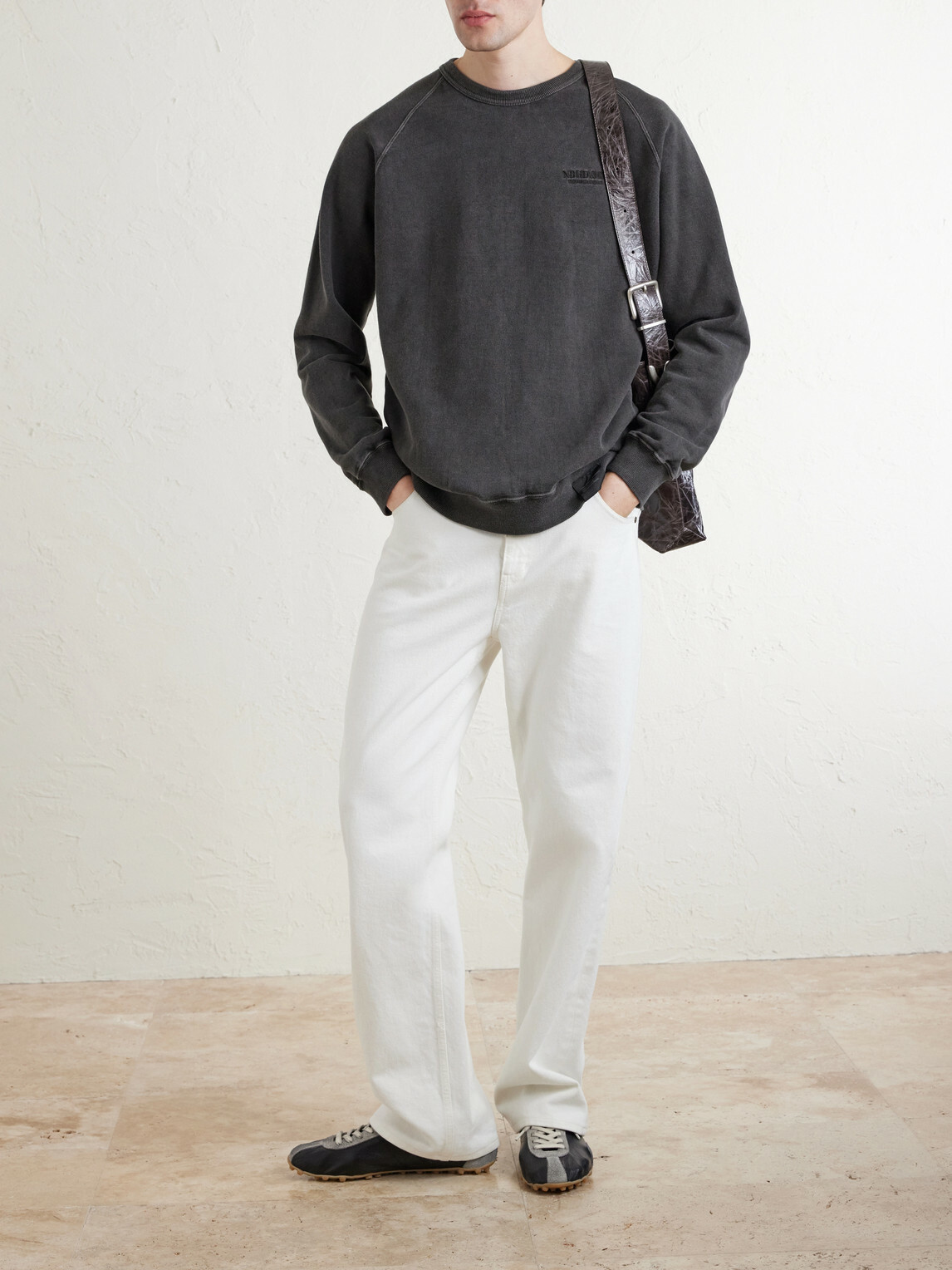 Neighborhood - Cotton Pigment Dyed Sweatshirt - Gray