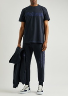 Alexander Mcqueen Logo-print Cotton T-shirt Navy