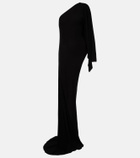 Gucci Asymmetric jersey maxi dress