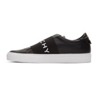 Givenchy Black and White Elastic Urban Street Sneakers