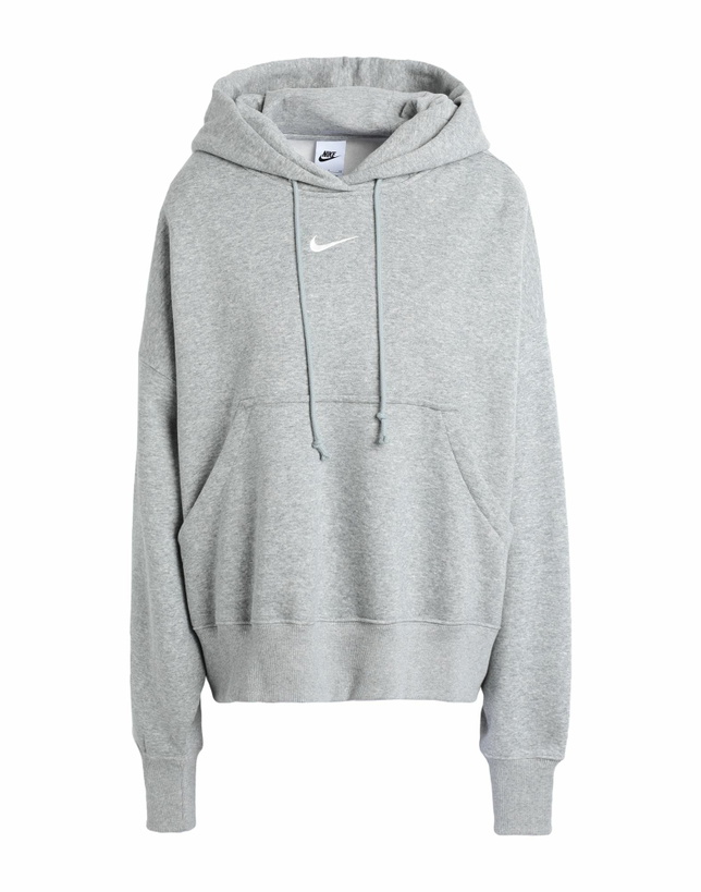 Photo: Nike W Nsw Phnx Flc Oos Po Hoodie Womens Sweatshirt in Grey