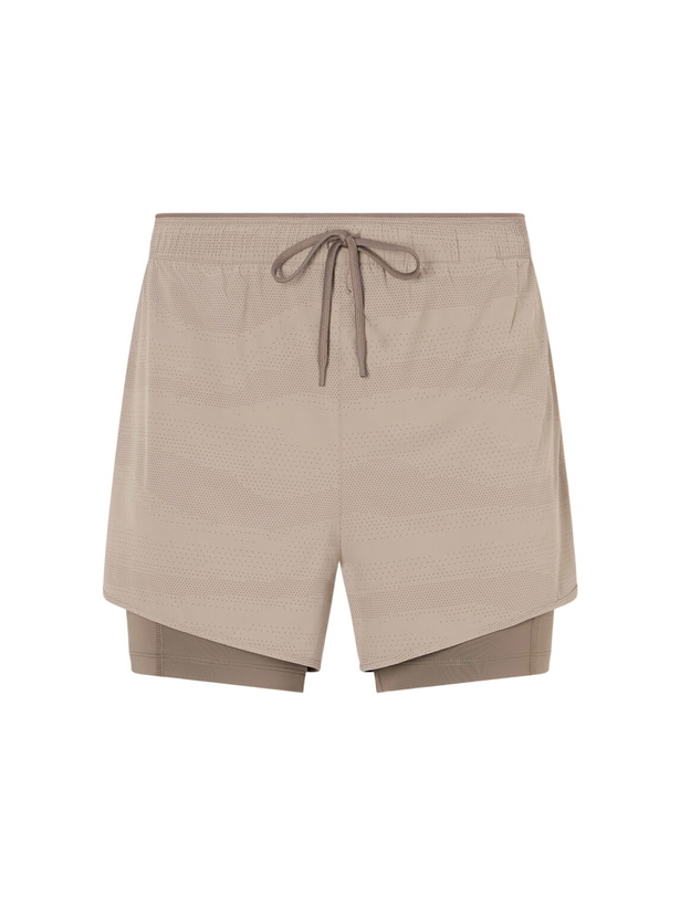 Photo: On - Erewhon 2-in-1 Straight-Leg Layered Recycled-Shell Shorts - Brown