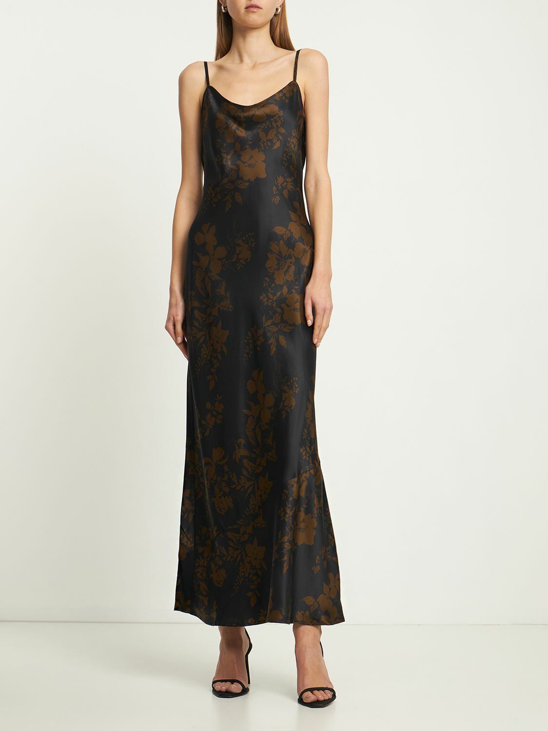 REFORMATION - Parma Silk Satin Long Dress Reformation