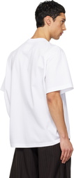 sacai White Cotton Jersey T-shirt