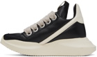 Rick Owens Black & Off-White Geth Sneakers