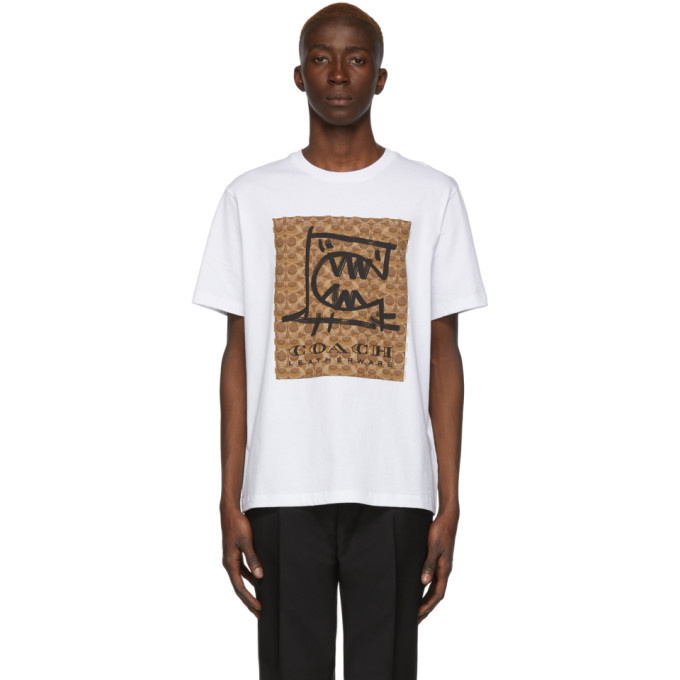 Coach 1941 White Guang Yu Edition Logo Rexy T-Shirt