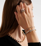 Rainbow K Storm 14kt gold bangle with diamonds