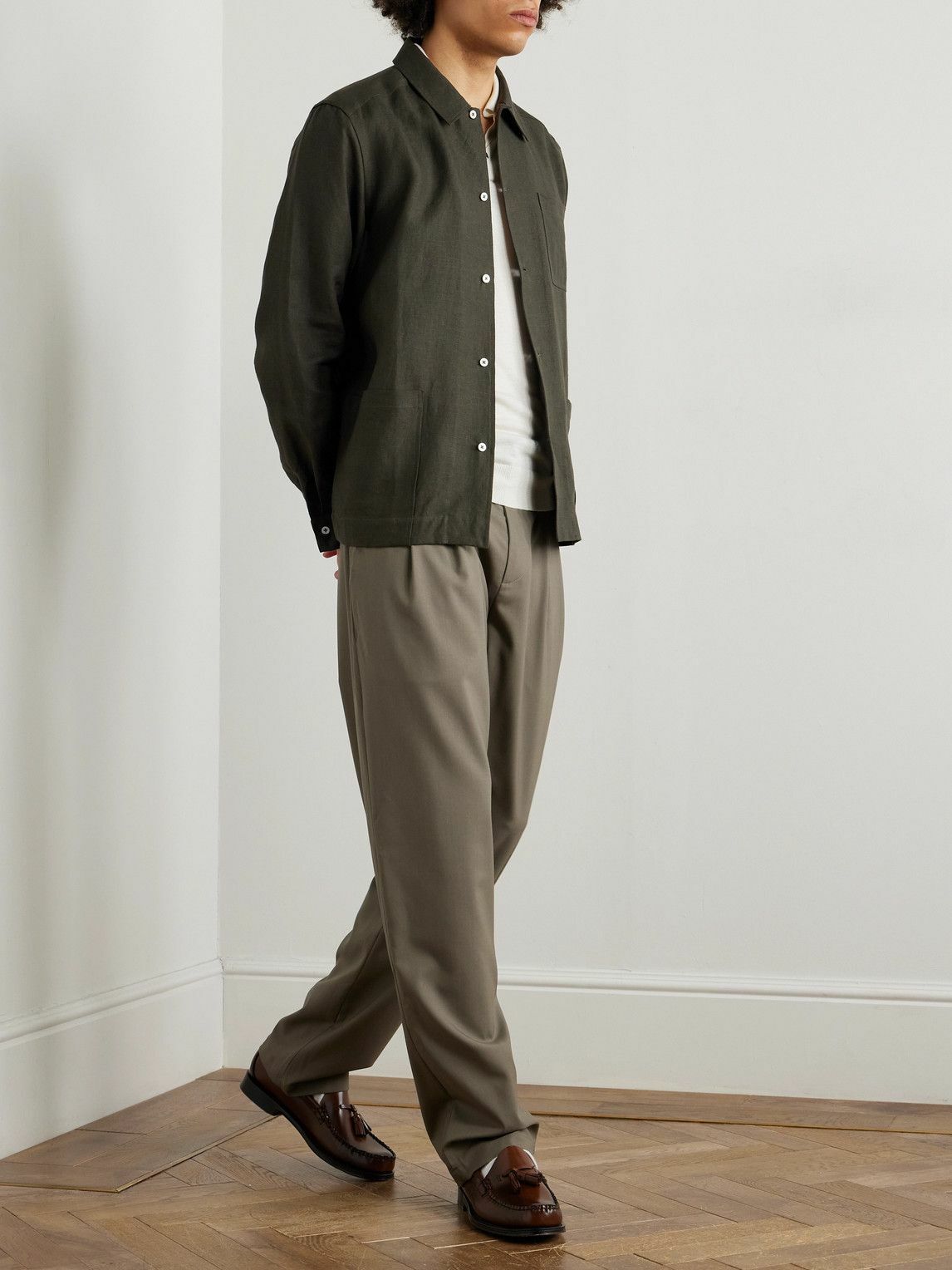 DE BONNE FACTURE ペインタージャケット48 オリーブ フランス製 De Bonne Facture Painter Jacket - Taupe Flannel – Standard