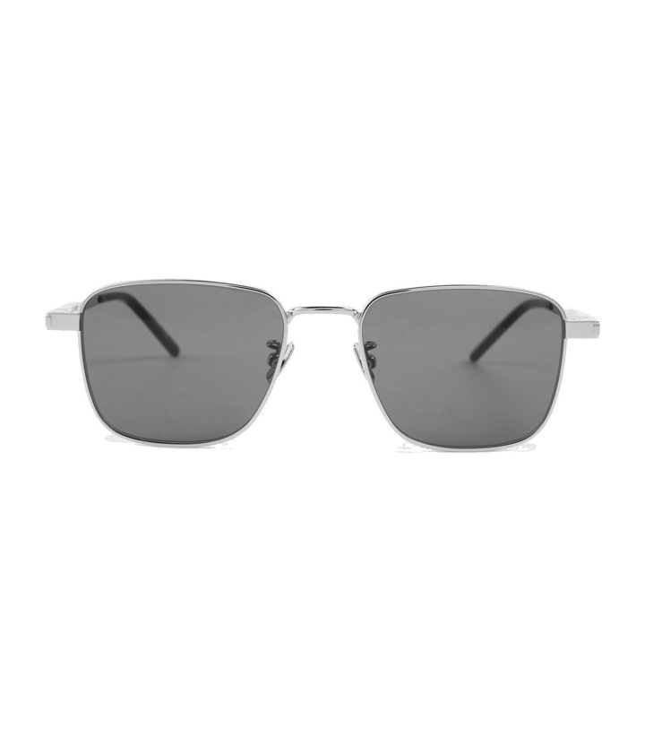 Photo: Saint Laurent - Square-frame metal sunglasses
