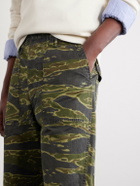 OrSlow - U.S. Army Fatigue Printed Straight-Leg Rip-Stop Cotton Shorts - Green