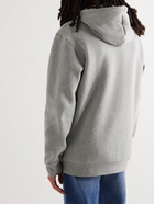 adidas Originals - Logo-Embroidered Cotton-Blend Jersey Hoodie - Gray