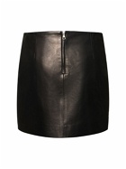 PALM ANGELS Leather Mini Skirt